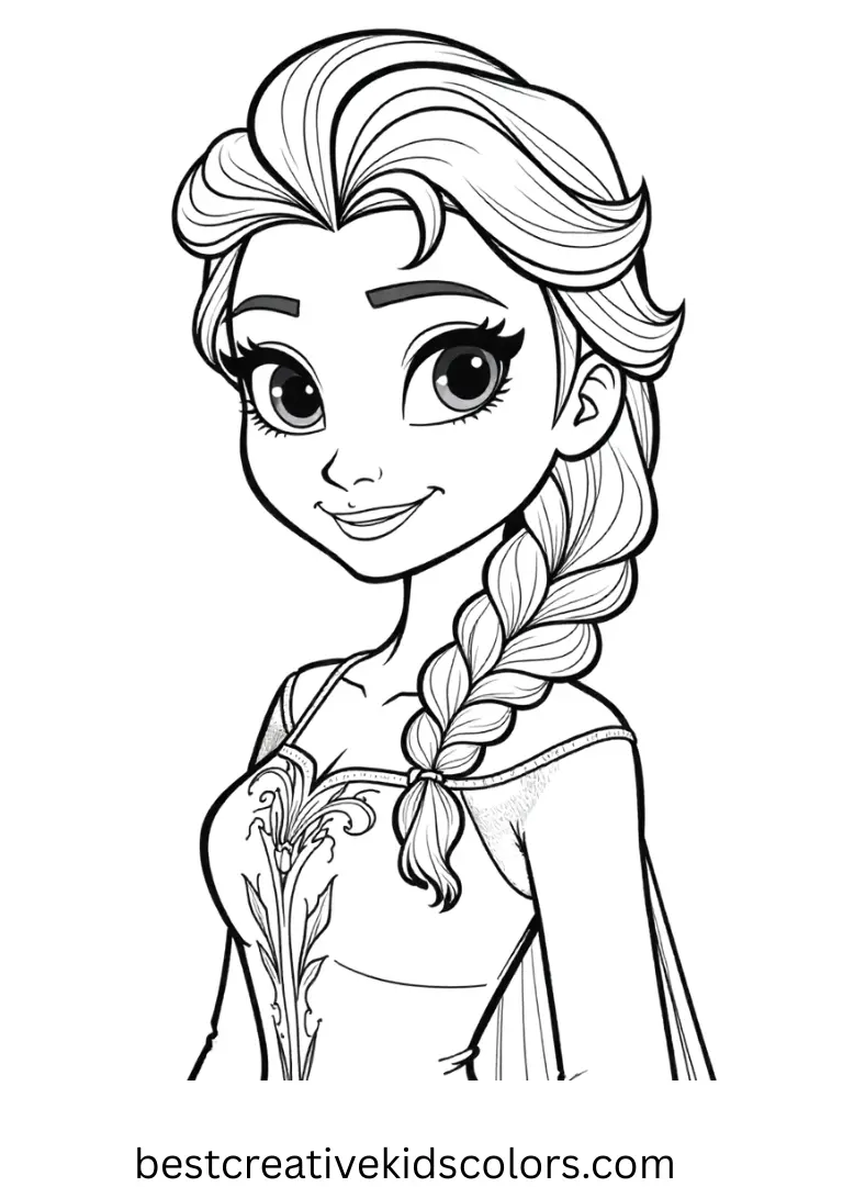 Elsa coloring pages printable pdf Enjoy hours of fun with Elsa coloring pages printable pdf free download, bringing Elsa’s magical Frozen adventures to life for kids.