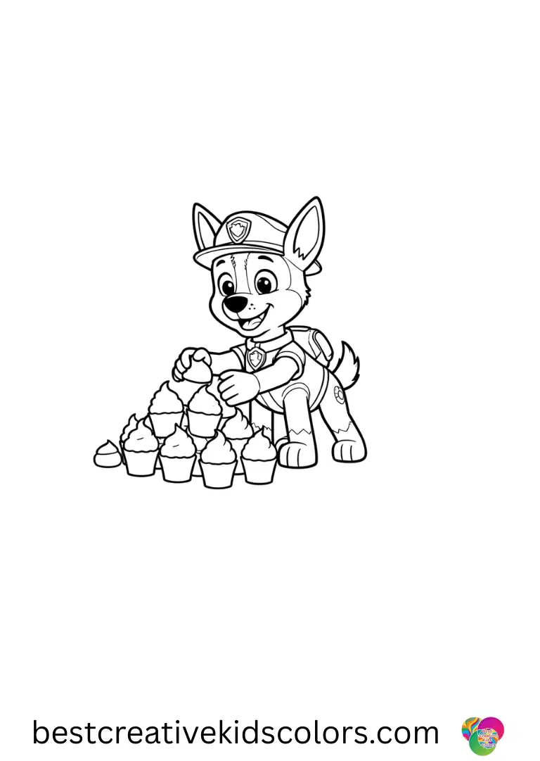 Everest Paw Patrol Coloring Page 1