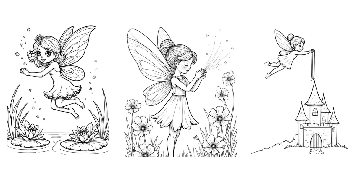 Fairy Coloring Pages for Kids – Fun, Free & Printable