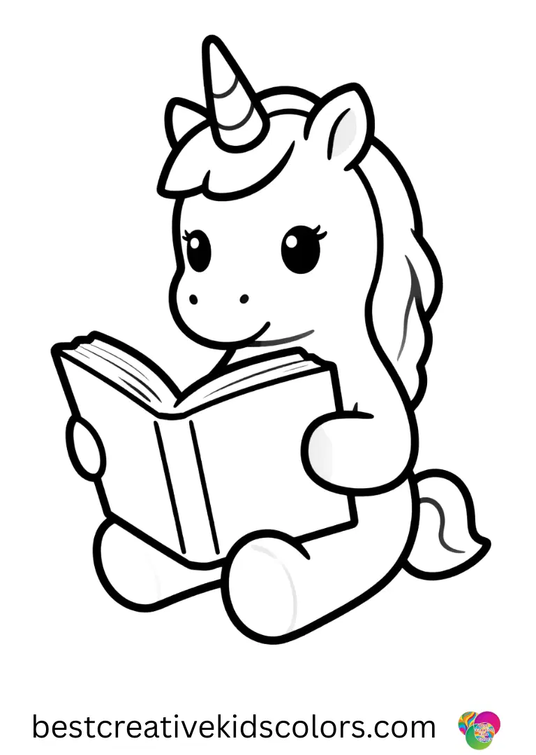 Fairy and Unicorn coloring pages free
