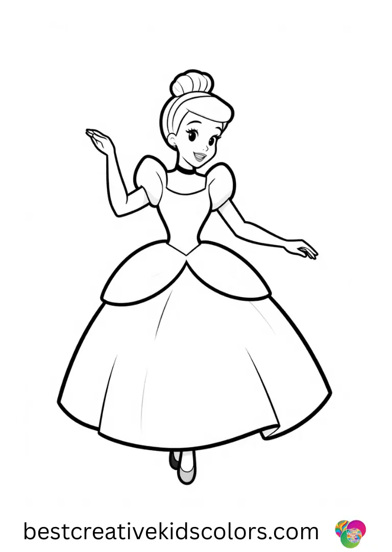 Magical Disney Coloring Pages – Print & Color for Kids 12 Free Cinderella coloring pages printable