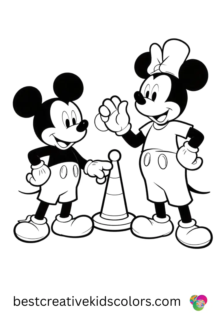 Free Disney Coloring Pages PDF Color Disney friends enjoying festive outdoor games on clean, cheerful sheets.
