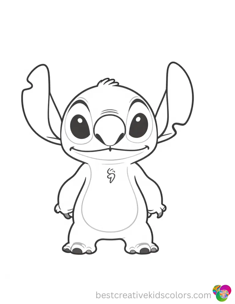 Stitch happily touches a flat serving tray completely inside printable stitch now.