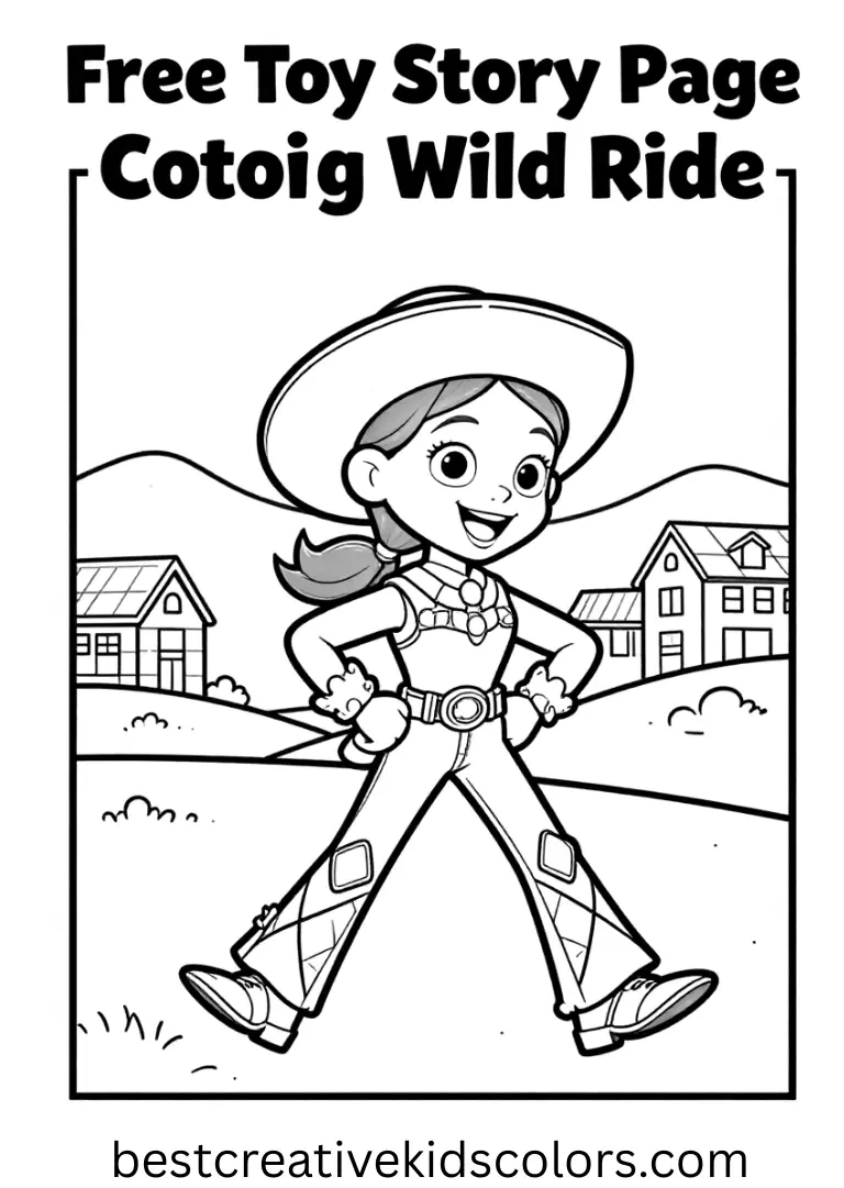 Explore western hills and towns with Jessie in joyful motion.