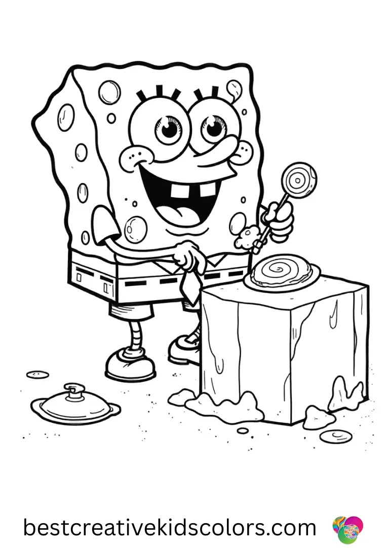 Free christmas coloring pages spongebob