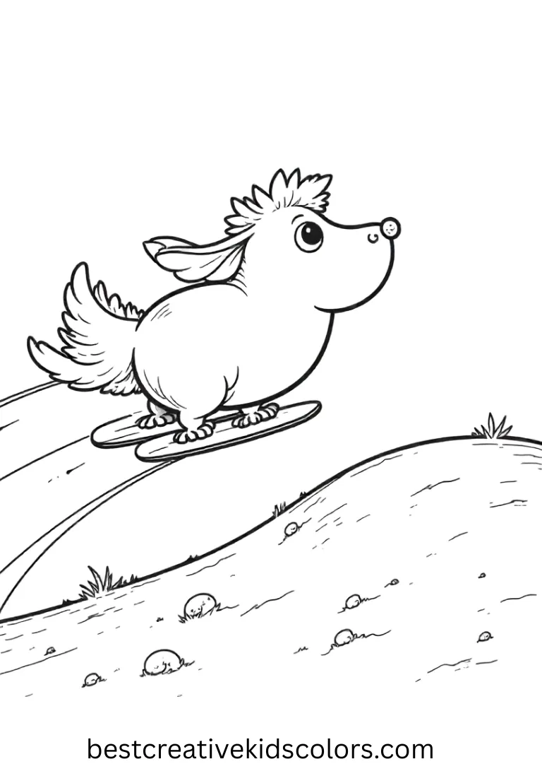 Free nightmare before christmas coloring pages Free nightmare before christmas coloring pages show Zero gliding above a blank hill, glowing nose lighting the scene.