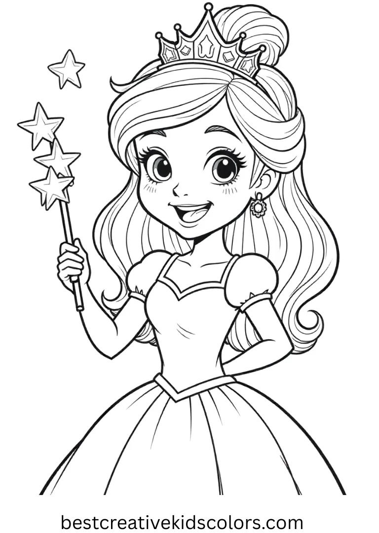 Free princess coloring pages