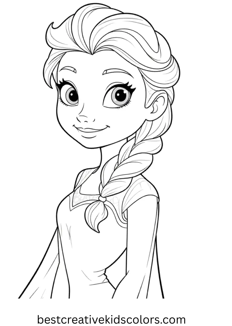 Free printable elsa coloring page pdf Bring Elsa to life with Free printable elsa coloring page pdf, full of magical snow adventures.