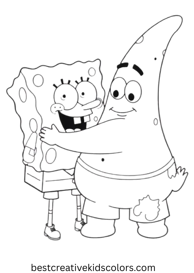 Free printable spongebob and patrick coloring pages