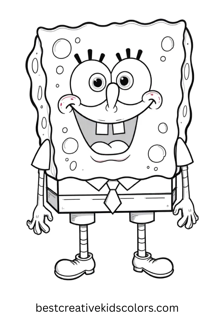 Free printable Spongebob coloring pages for adults offer detailed patterns and calming layouts built for mindful, stress-relief coloring.
