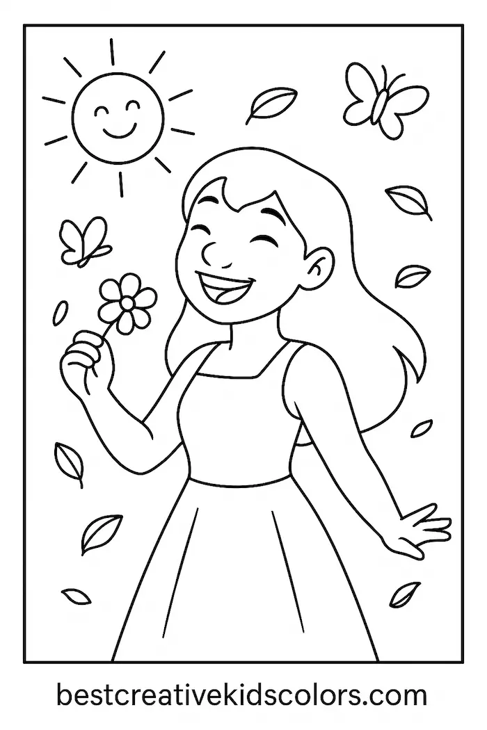 Fun Coloring Page of Nani Pelekai