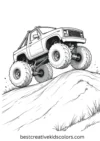 Printable Monster Truck Coloring Pages Collection For All - Post Thumbnail