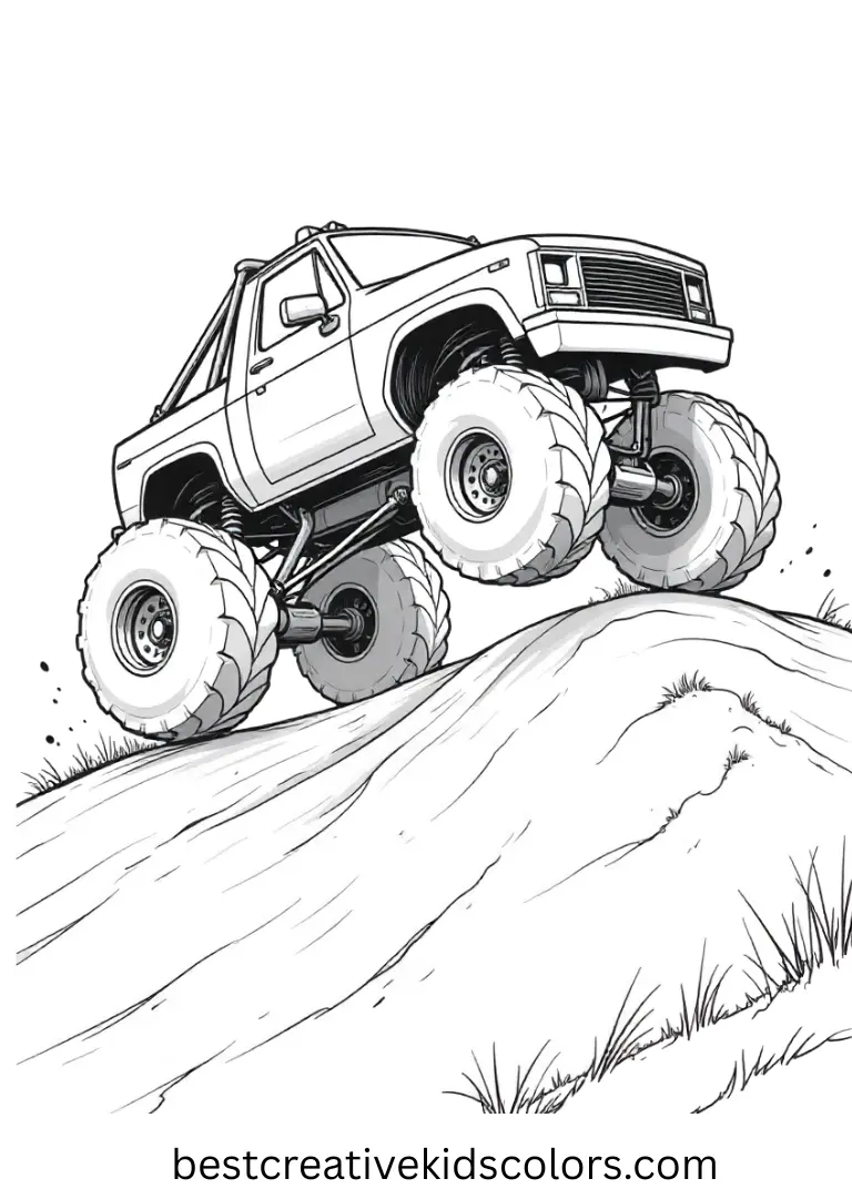 Free Printable Monster Truck Coloring Pages Collection