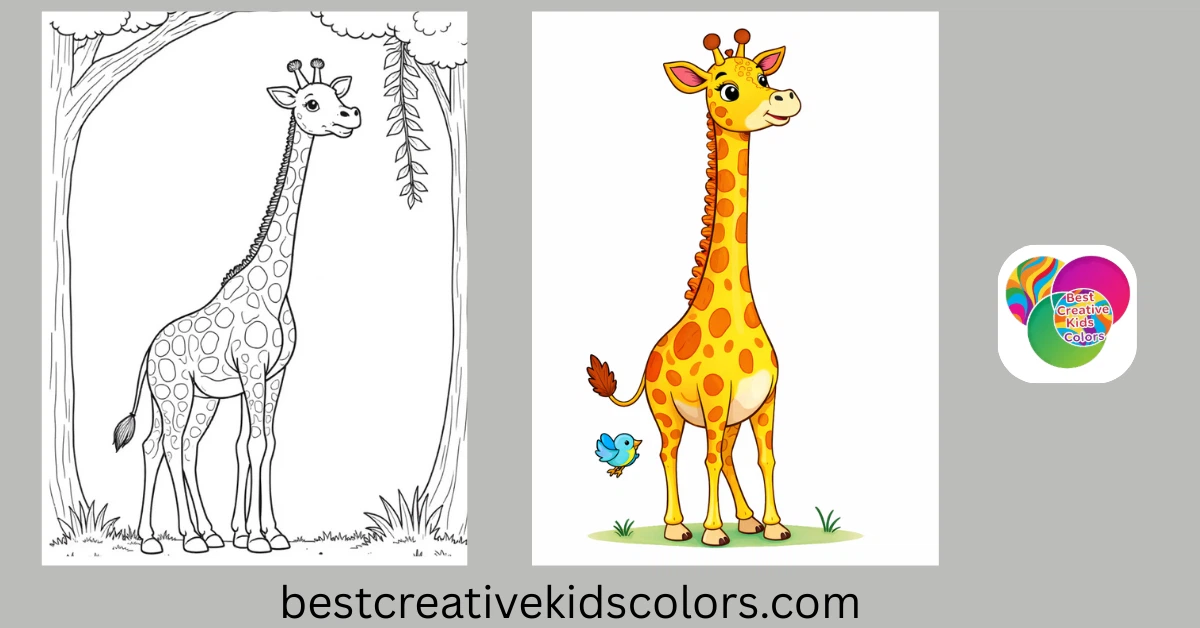 Cute Giraffe Coloring Pages Printable and Free