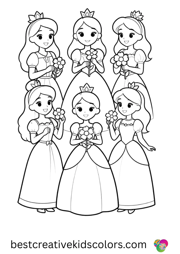 Girl Coloring Pages for Adults
