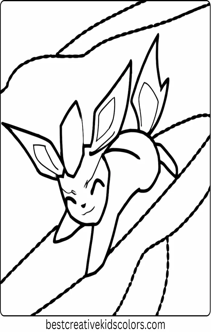 Glaceon on an Ice Slide