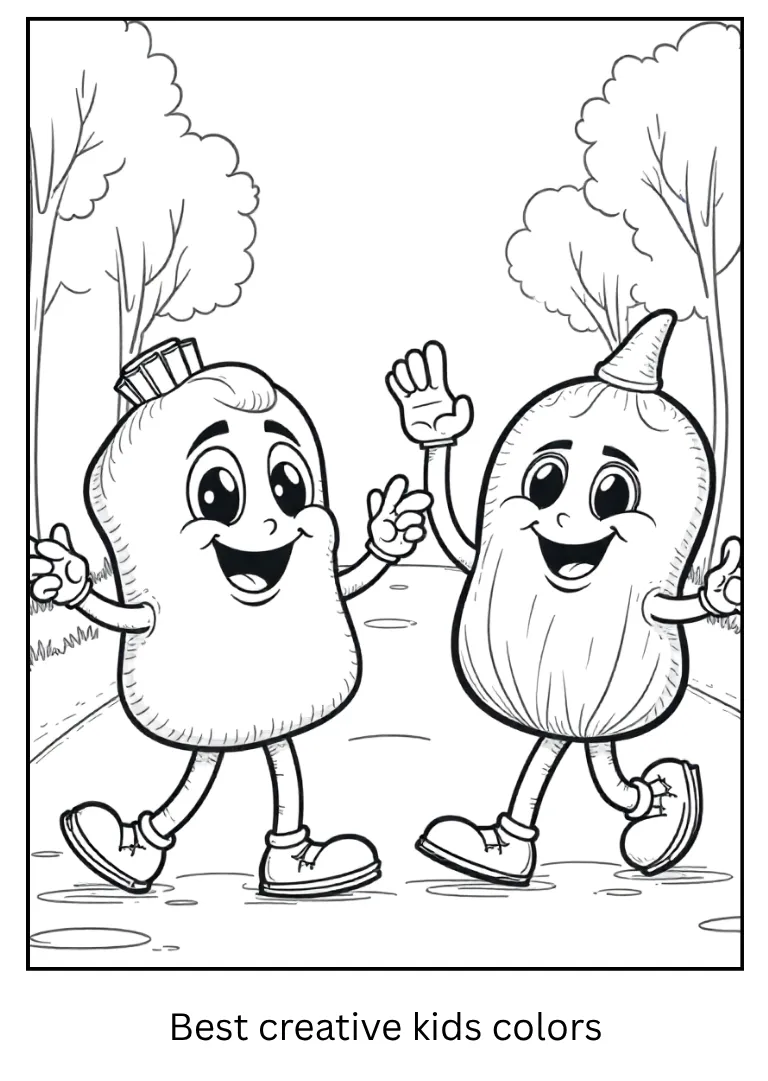 Halloween Candy Parade Coloring Sheet