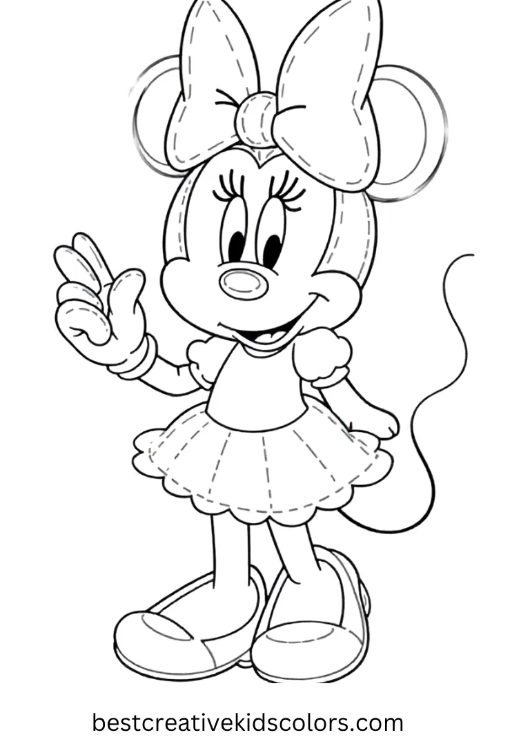 Magical Disney Coloring Pages – Print & Color for Kids 31 Halloween Fun with Minnie Disney Coloring Sheet