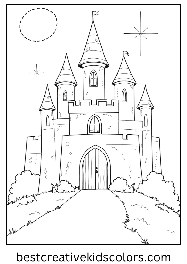 Haunted Castle Scooby Doo Coloring Page
