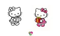 Best Hello Kitty Christmas Coloring Pages To Enjoy!