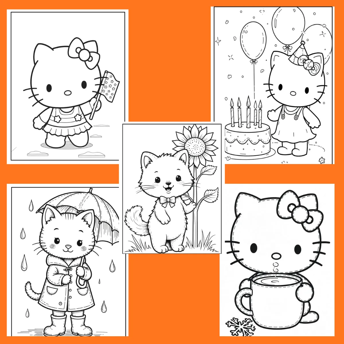 Free Hello Kitty Coloring Pages for Kids – Fun, Easy & Creative Printable Sheets