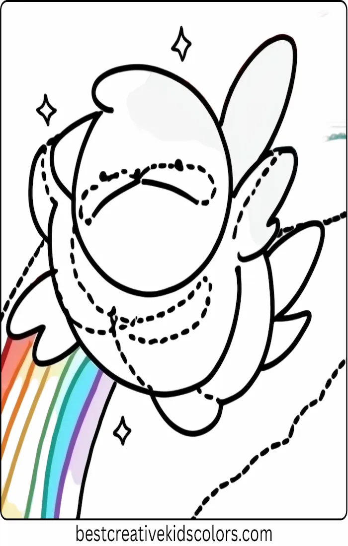 Ho-Oh in Rainbow Sky