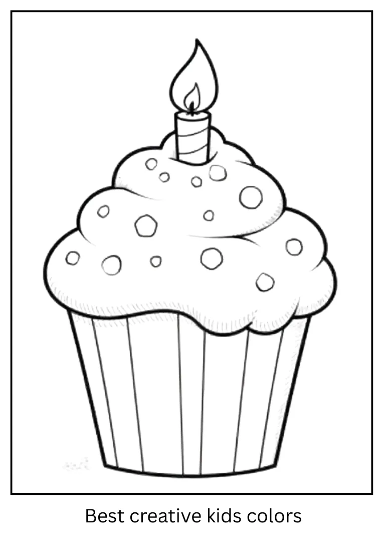 Holiday Cupcake Coloring Sheet Holiday Cupcake Coloring Sheet