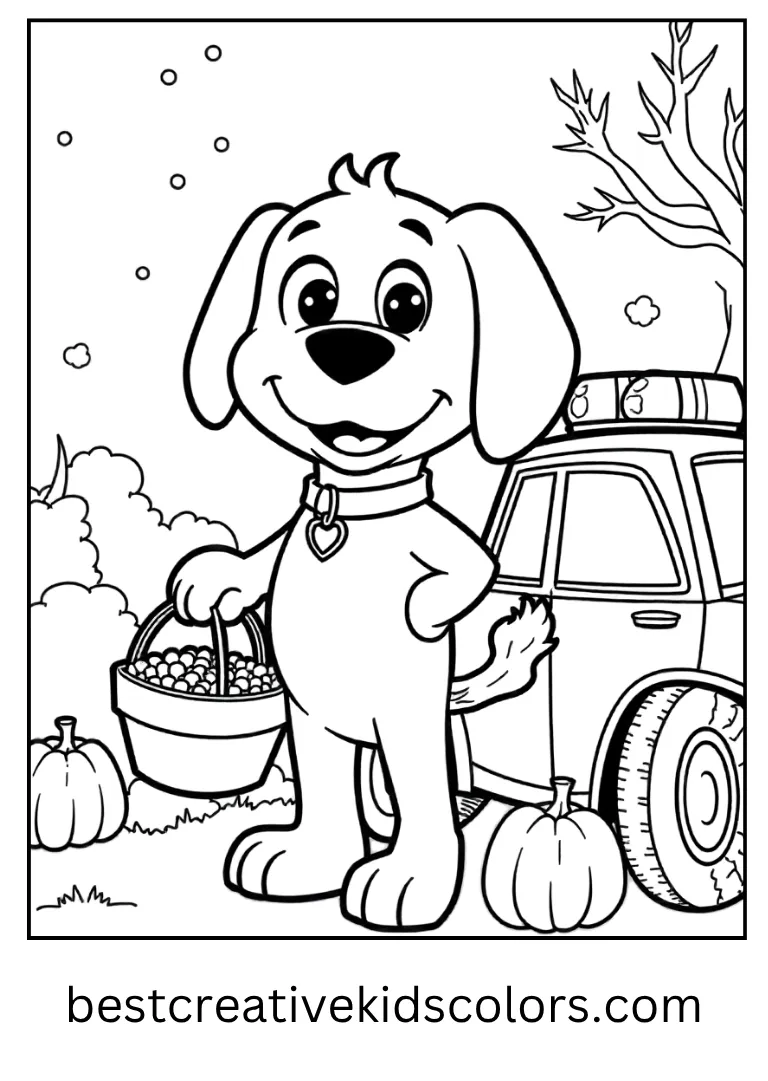 Hopper Halloween Night Coloring Page