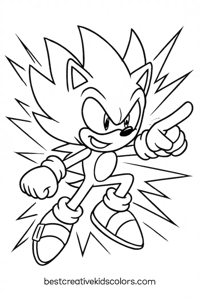 Hyper Sonic Printable Sheets for Kids