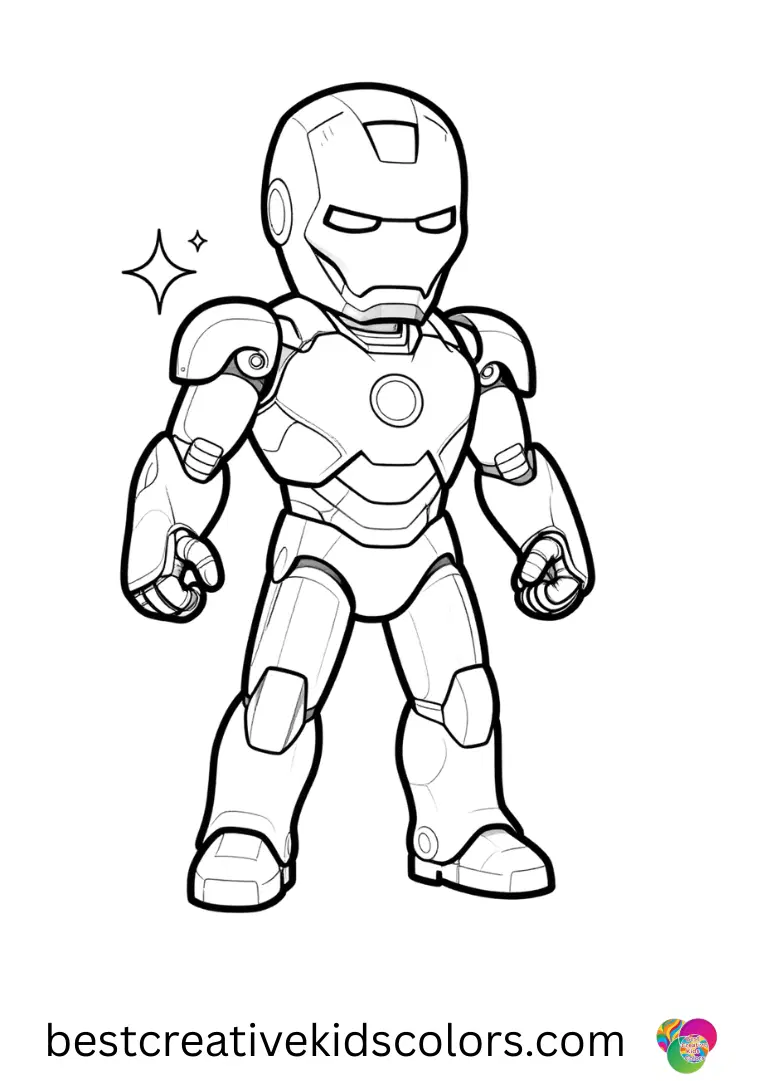 Iron Man making the suit guides thruster petals into perfect alignment as tiny sparks drift lightly around.