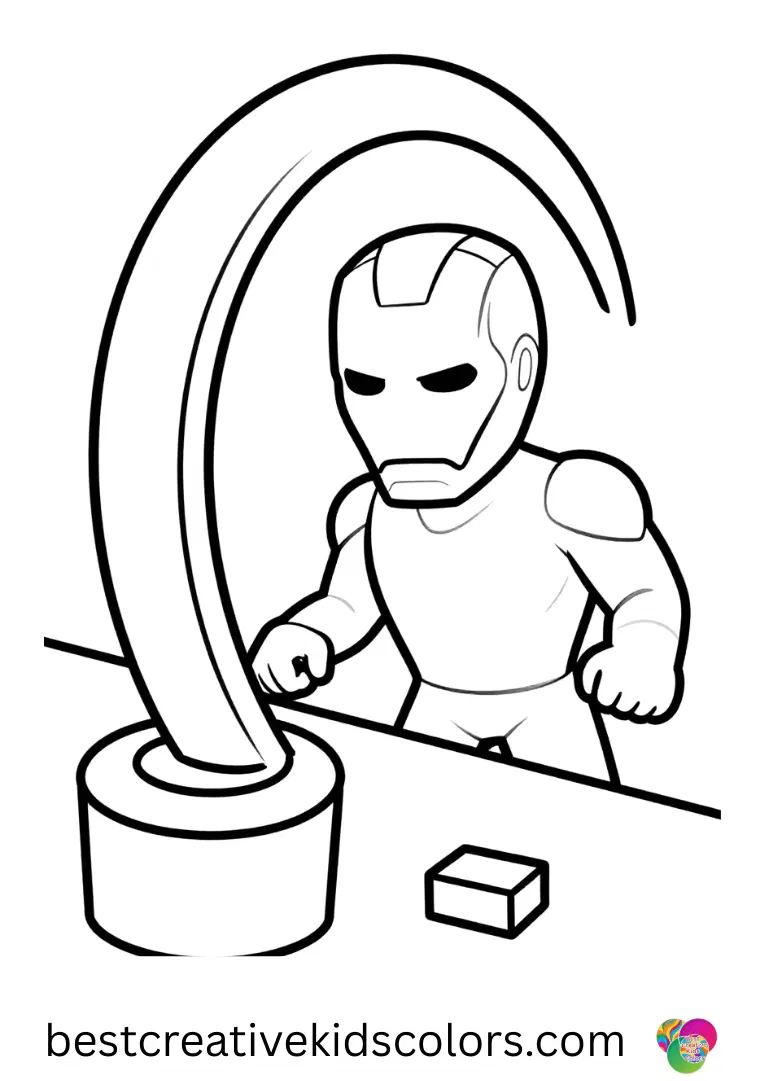  Is Tony Stark an engineer or scientist watches a small magnetic arc rotate calmly above his workbench.