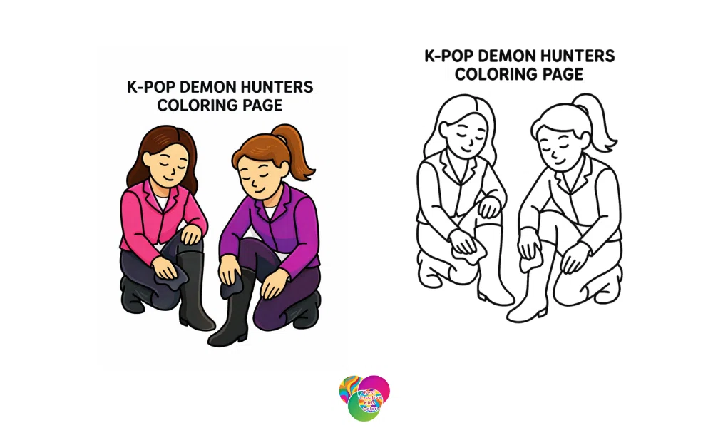KPop Demon Hunters Coloring Pages | Printable K-Pop Art
