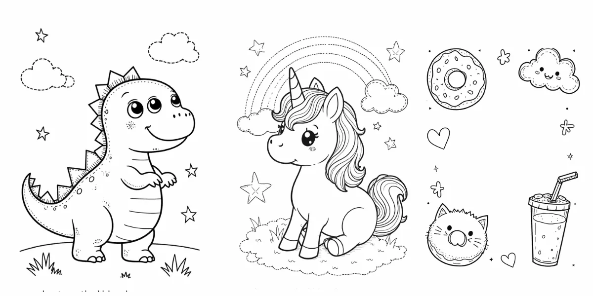 Cute Kawaii Coloring Pages – Free Printable Sheets for Kids