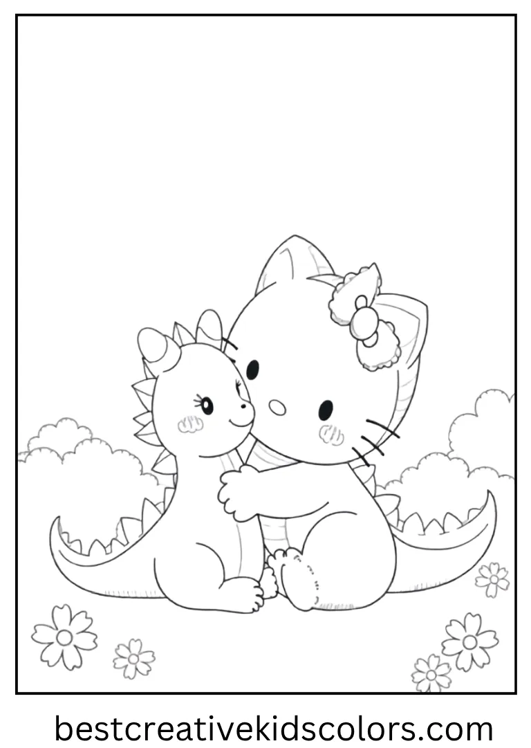 Kitty and the Cute Baby Dragon