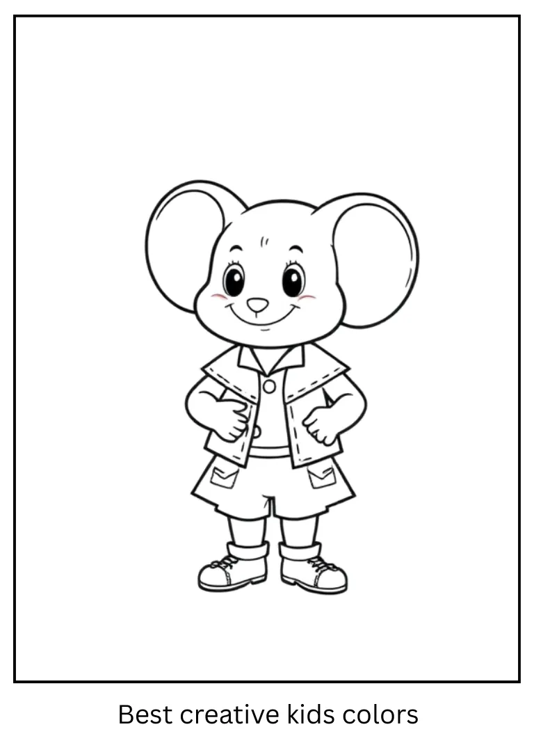 Labubu Dress-Up Fun Coloring Outline