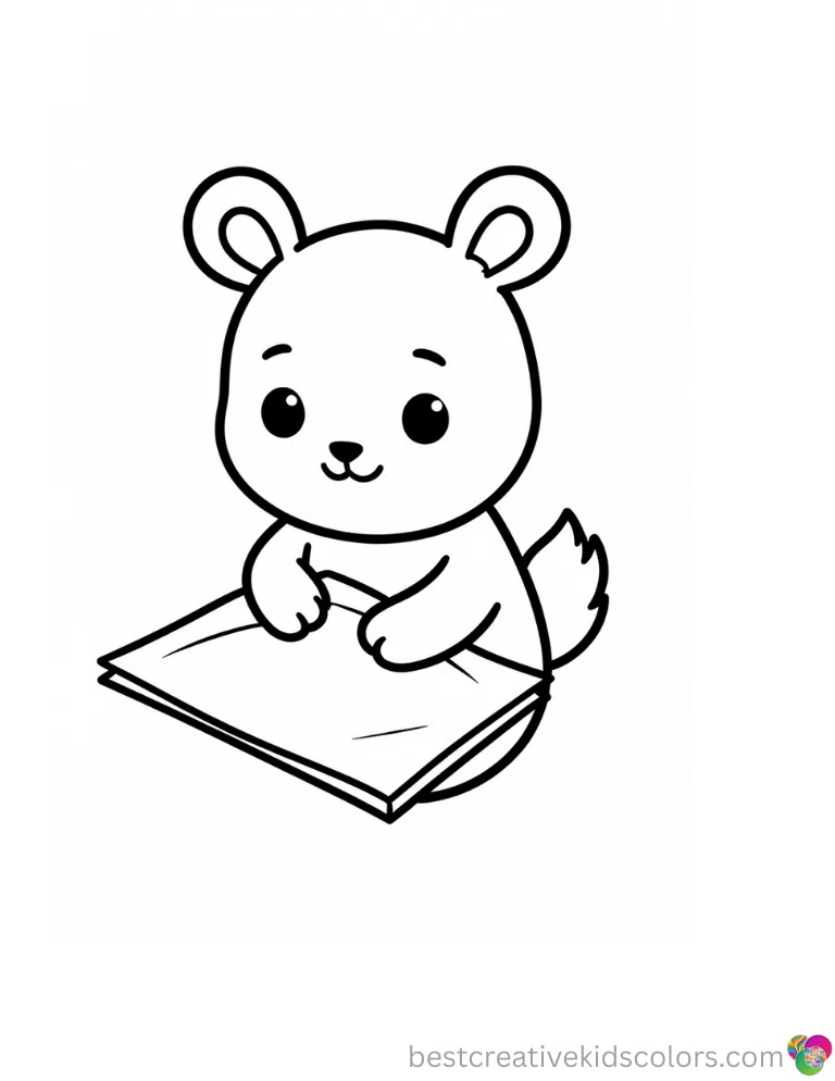 Labubu thanksgiving coloring page cleanly shows Labubu safely tapping a paper napkin now.