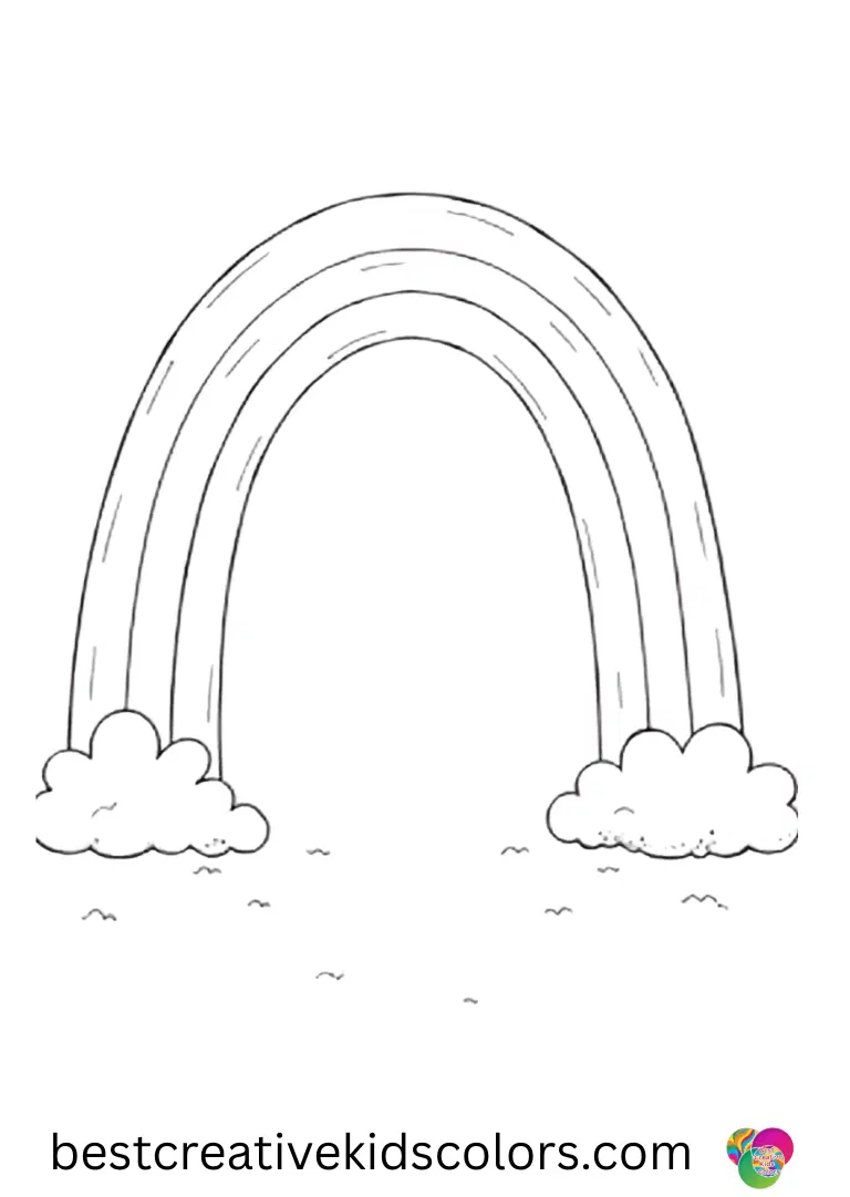 Large rainbow printable