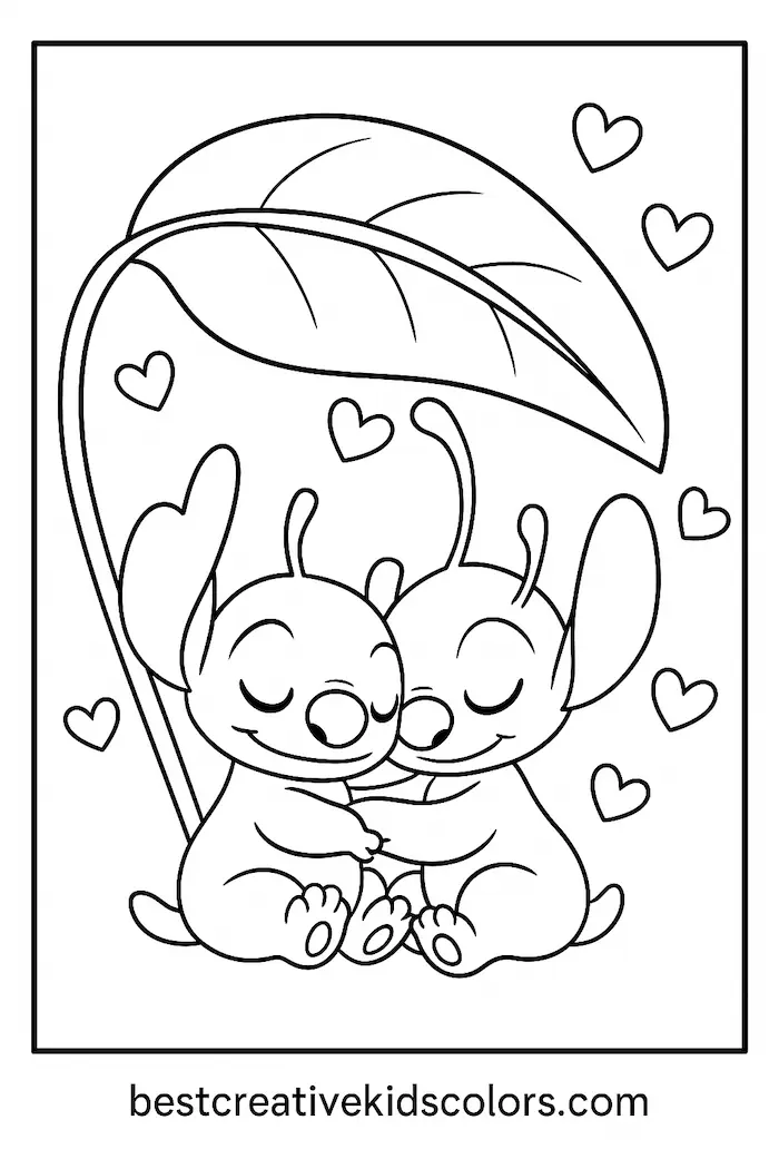 Lilo and Stitch Coloring Page