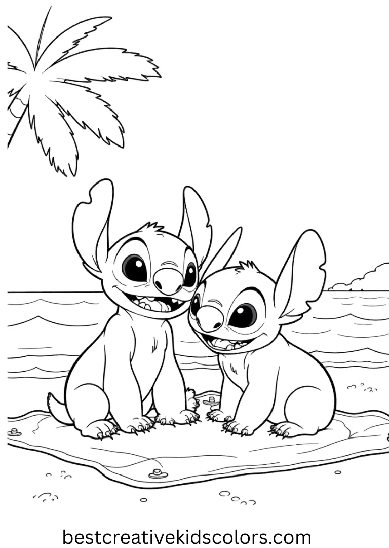 Lilo and Stitch coloring pages free printable