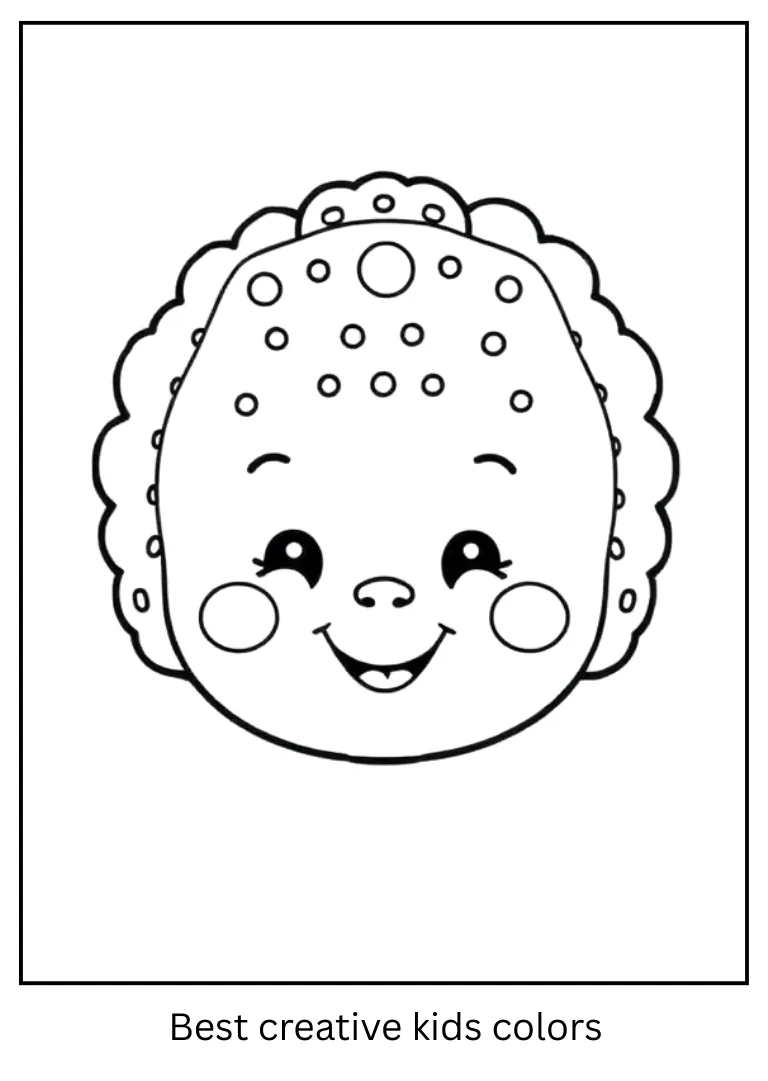 Little Labubu Smile Coloring Page