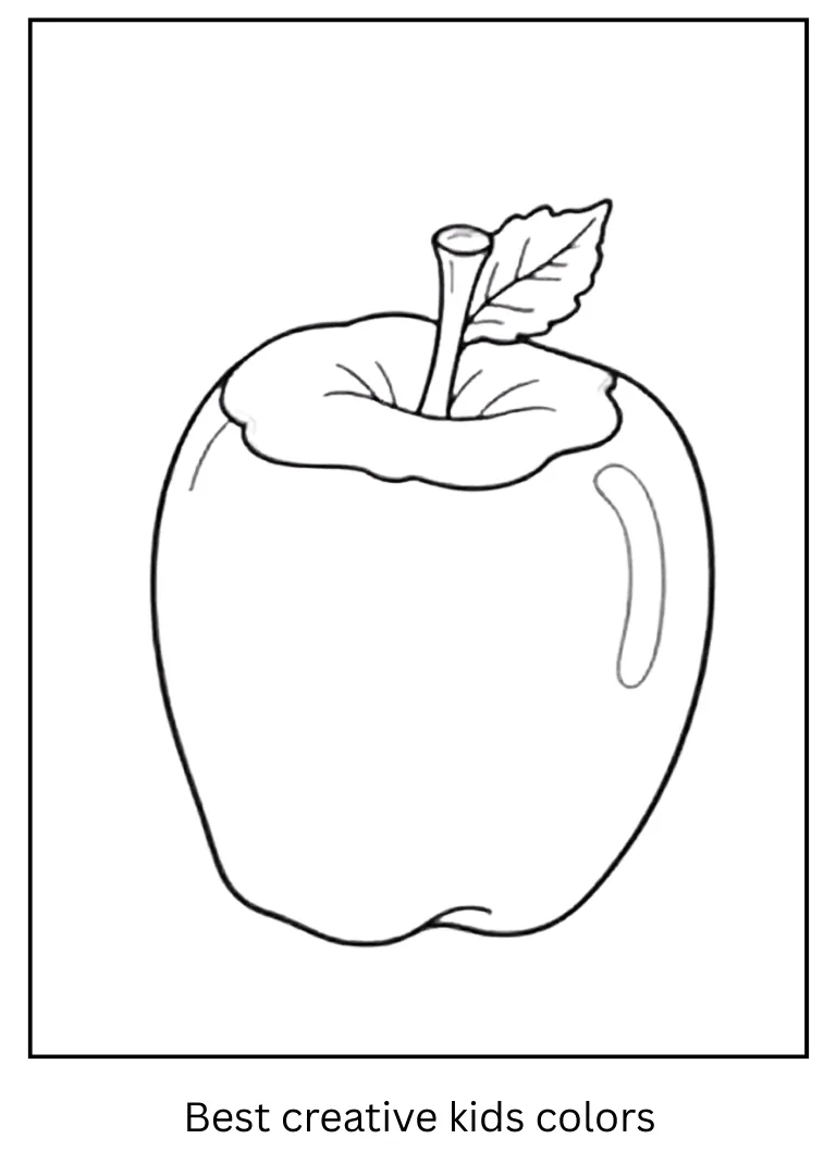 Maple Syrup Apple Treat Coloring Page
