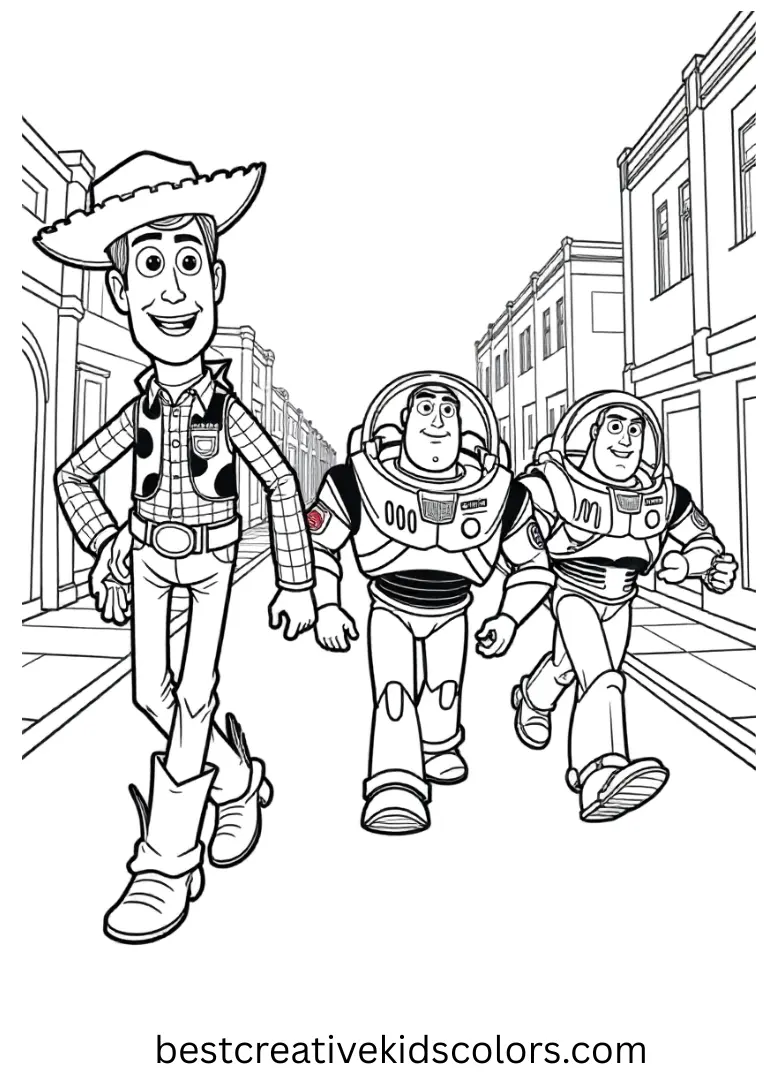 March along with Woody, Buzz, and friends in fun Disney Coloring Pages. March along with Woody, Buzz, and friends in fun Disney Coloring Pages.