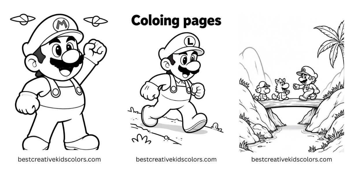 Free Mario Printables | Super Mario Coloring Pages for Kids