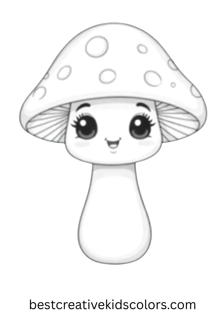 Mario mushroom coloring page disney depicts a cheerful mushroom styled in Disney charm.