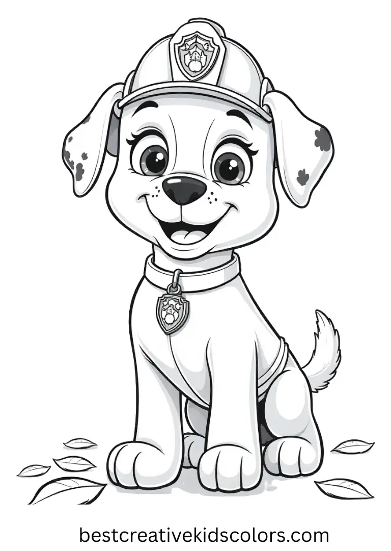 Marshall demonstrates fire safety, teaching pups how to handle small blazes.