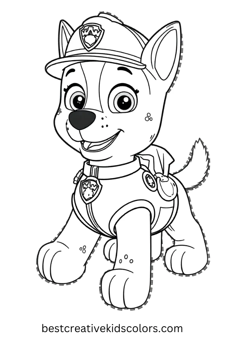 Marshall Printable Paw Patrol Coloring Page