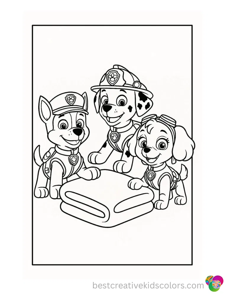 Marshall safely stacks a few clean plates exactly in marshall printable paw patrol coloring pages.