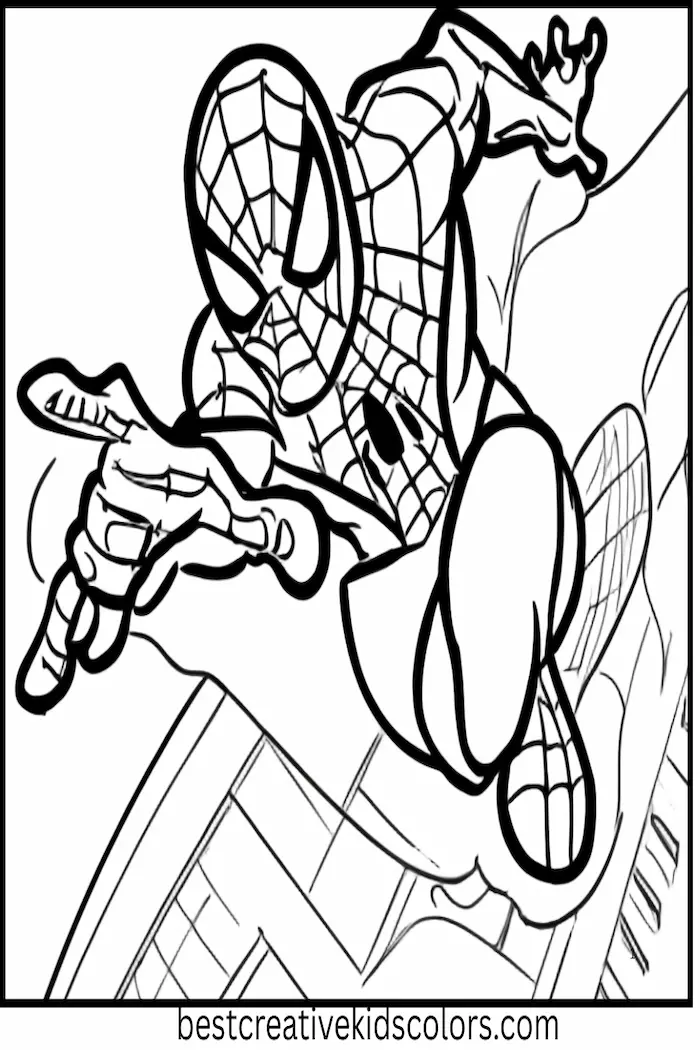 Marvel Spider-Man Coloring Activity Page