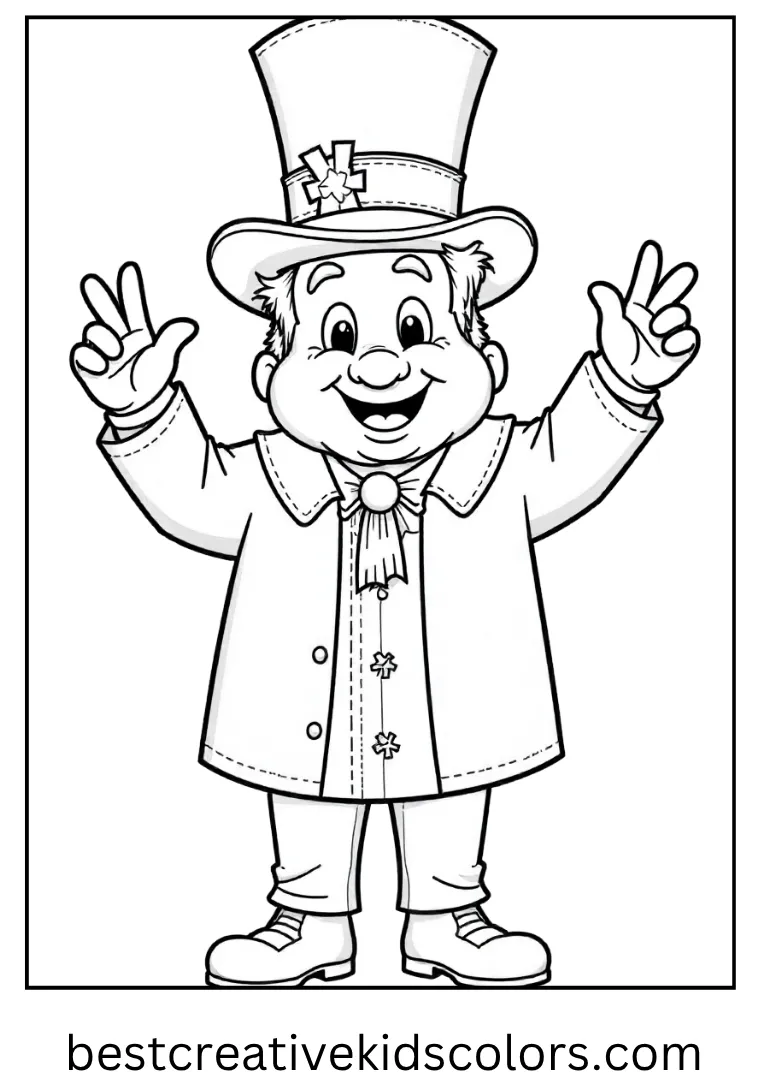 Mayor of Halloween Town Coloring Sheet