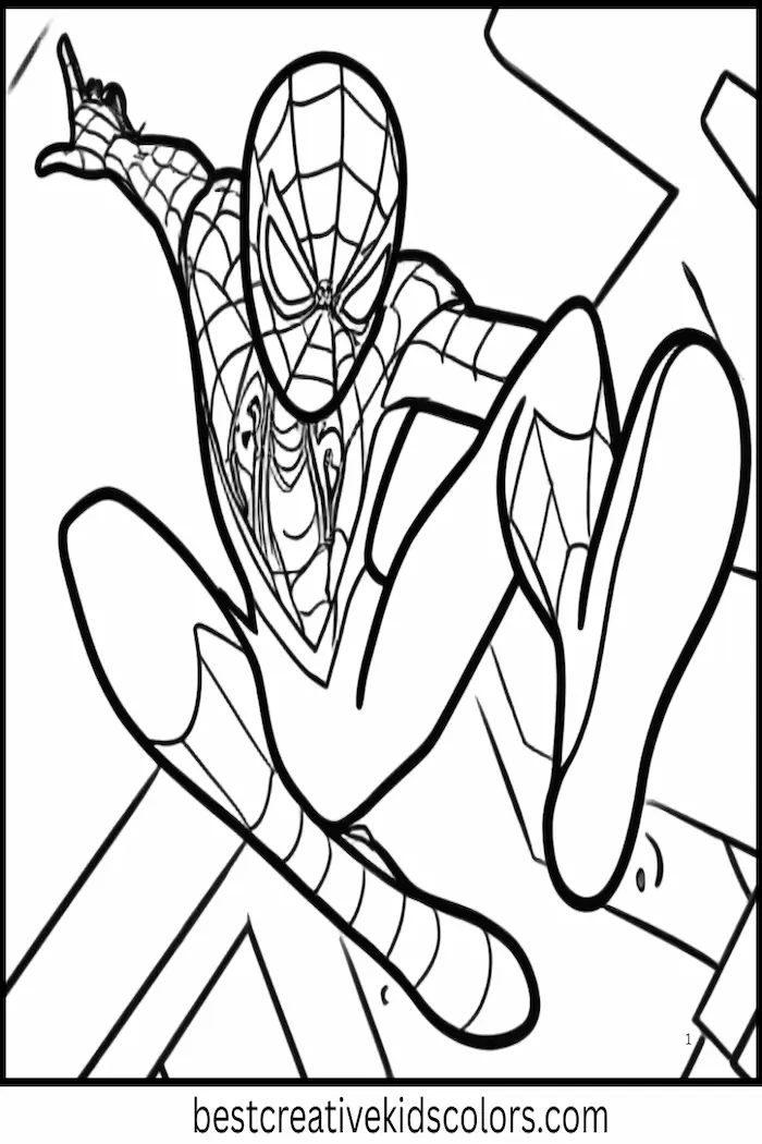 Miles Morales Spider-Man Coloring Printable